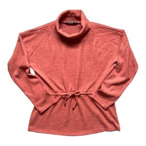 Doe & Rae Cowl Neck Drawstring Waist Sweater Pullover Top Size M